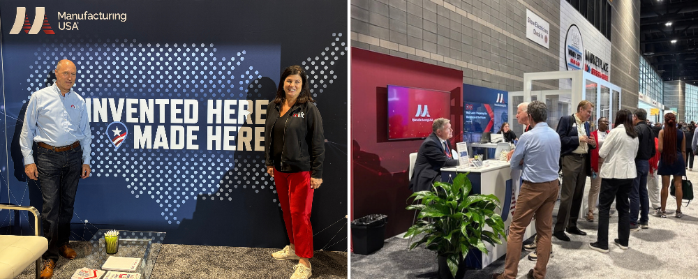 Manufacturing USA representatives at the IMTS 2026 booth.