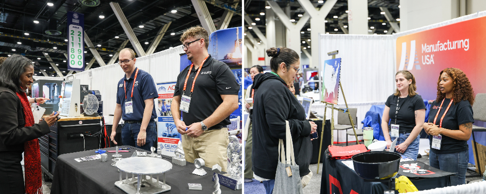 Manufacturing USA representatives at the Student Summit at IMTS 2026.