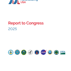 2025 MFG USA Report to Congress Cover