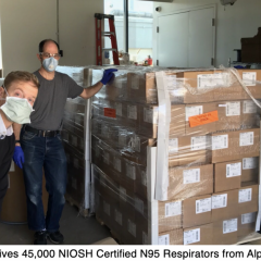 AFFOA receives NIOSH N95 respirators