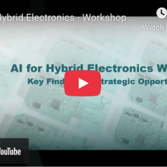 Screen grab for NextFlex's: AI for Hybrid Electronics Webinar