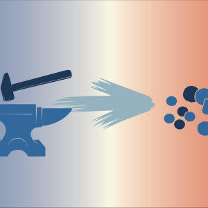 Header graphic with a blue to white to red gradient background. From left to right graphics of a statue to blacksmith tools to musket balls to a continental soldier run across.