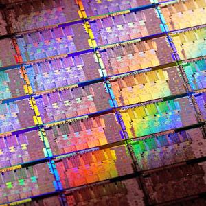 AIM Photonics dies on wafer