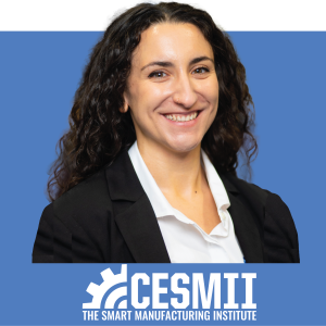 Thumbnail image with a photo of Olivia Morales and the CESMII logo