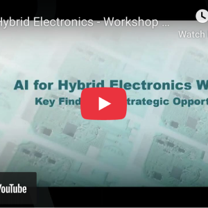 Screen grab for NextFlex's: AI for Hybrid Electronics Webinar