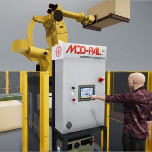 Worker and robot