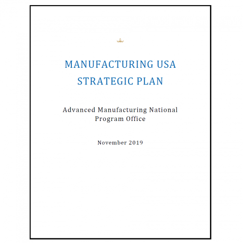 2019 MfgUSA Strategic Plan 11-10-2020 Cover