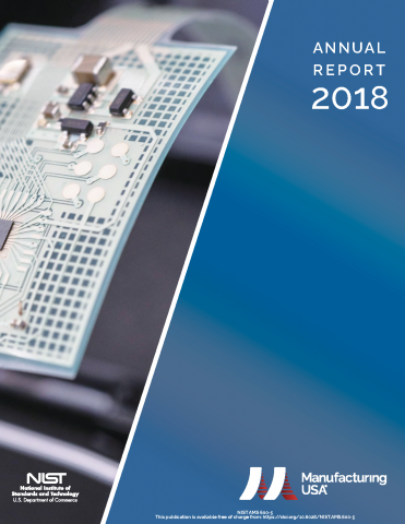 Cover image of the Manufacturing USA 2018 Annual Report