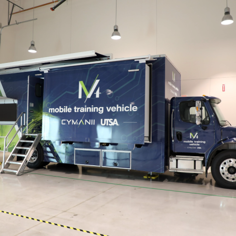 Photo of the CyManII Mobile Training Vehicle