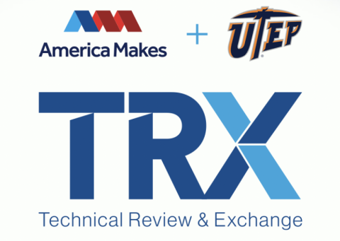 Graphic of the America Makes TRX Event logo
