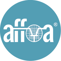 AFFOA logo in white over a teal blue circle