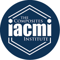 IACMI logo in white over a dark blue circle