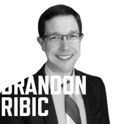 Photo of Brandon Ribic with his name in white font
