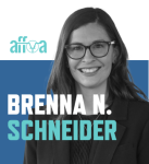 Image of Brenna Schneider with affoa logo