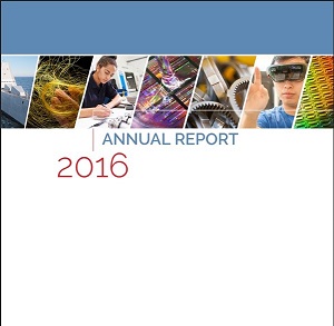 Cover image of the Manufacturing USA 2016 Annual Report