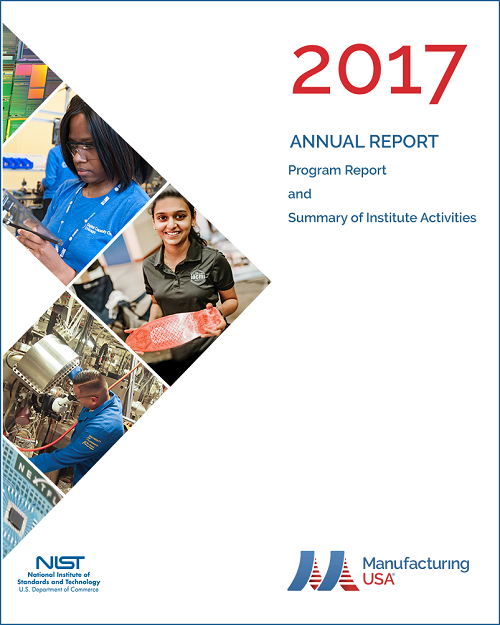 Cover image of the Manufacturing USA 2017 Annual Report